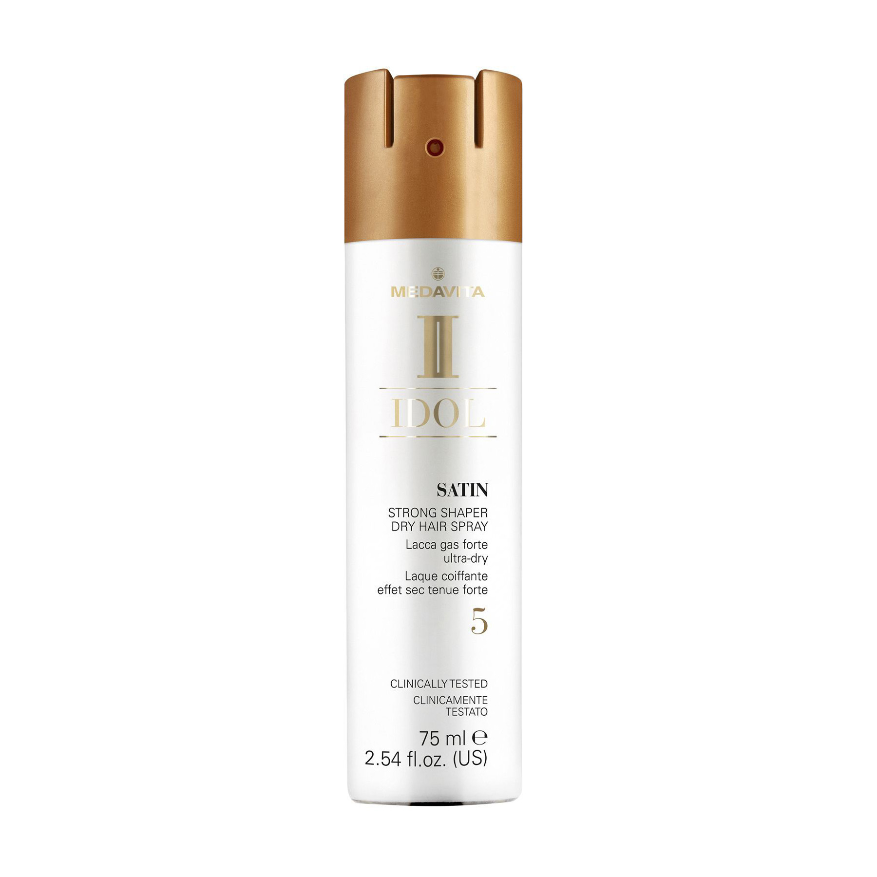 Лак для волосся Medavita Idol Satin Strong Shaper Dry Hair Spray сильної фіксації, 75 мл
